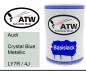 Preview: Audi, Crystal Blue Metallic, LY7R / 4J: 500ml Lackdose, von ATW Autoteile West.